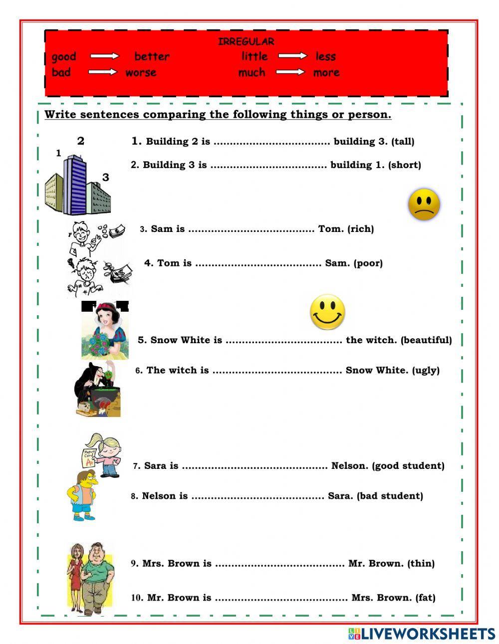 Comparatives ESL