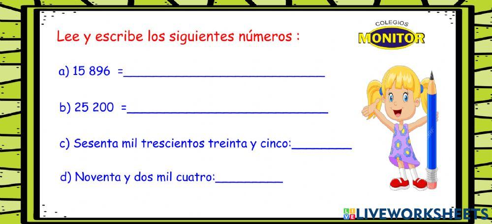 Recordando la decena de millar.