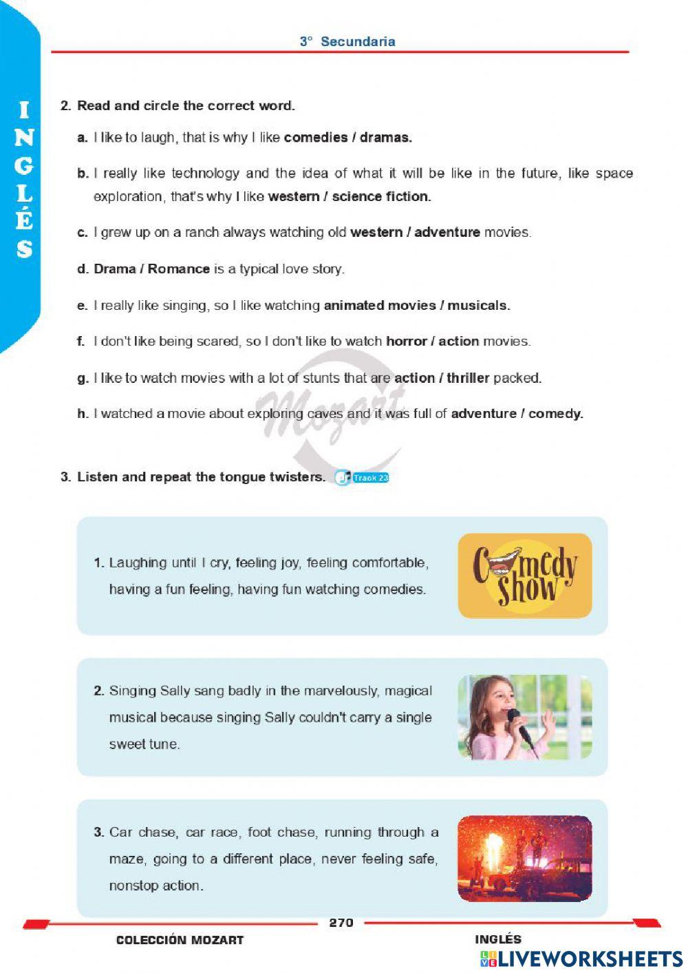 Unidad 4 - inglés 3°