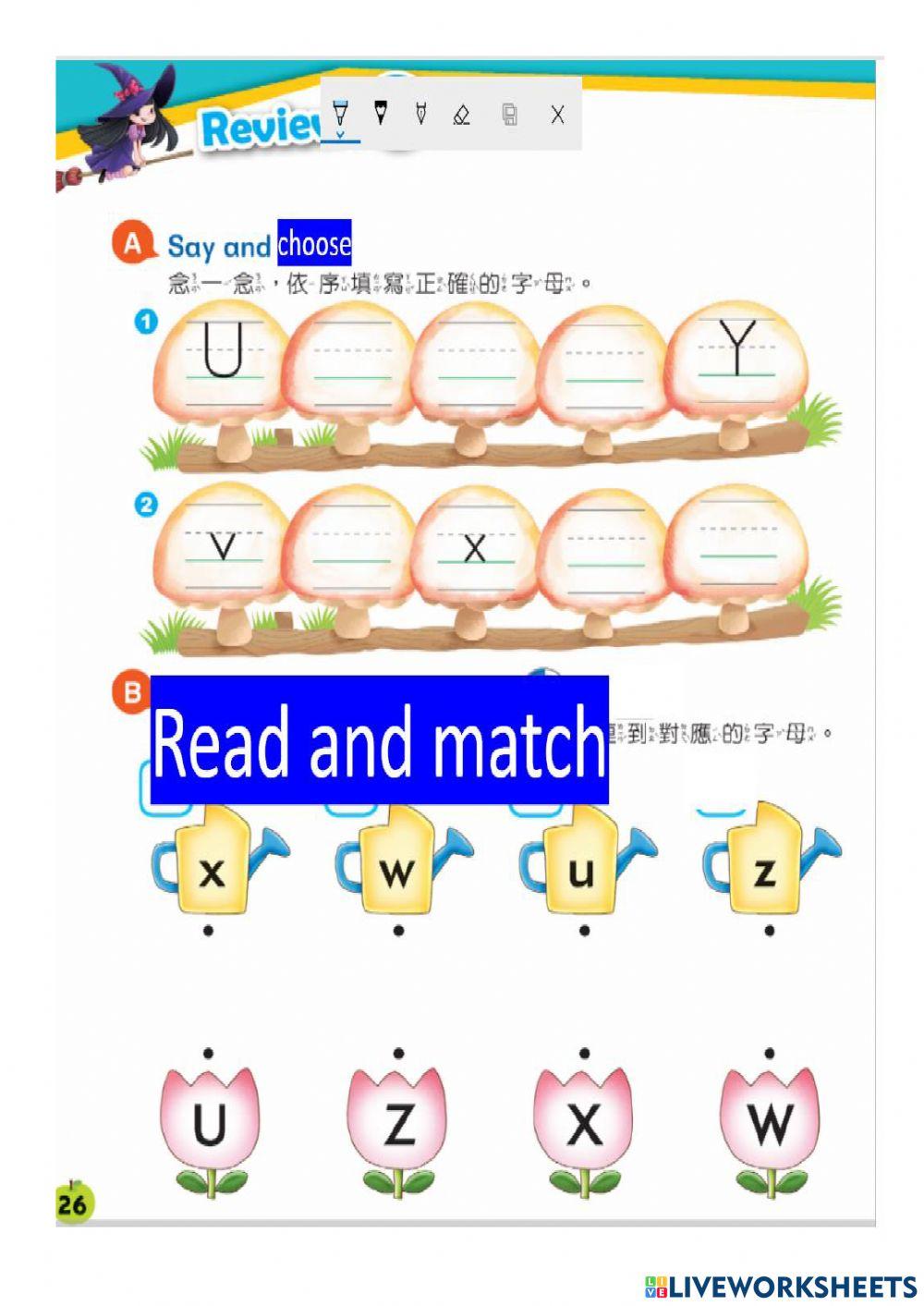 Alphabet  workbook review2