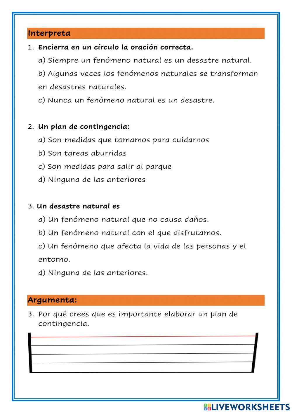 Plan de contingencia