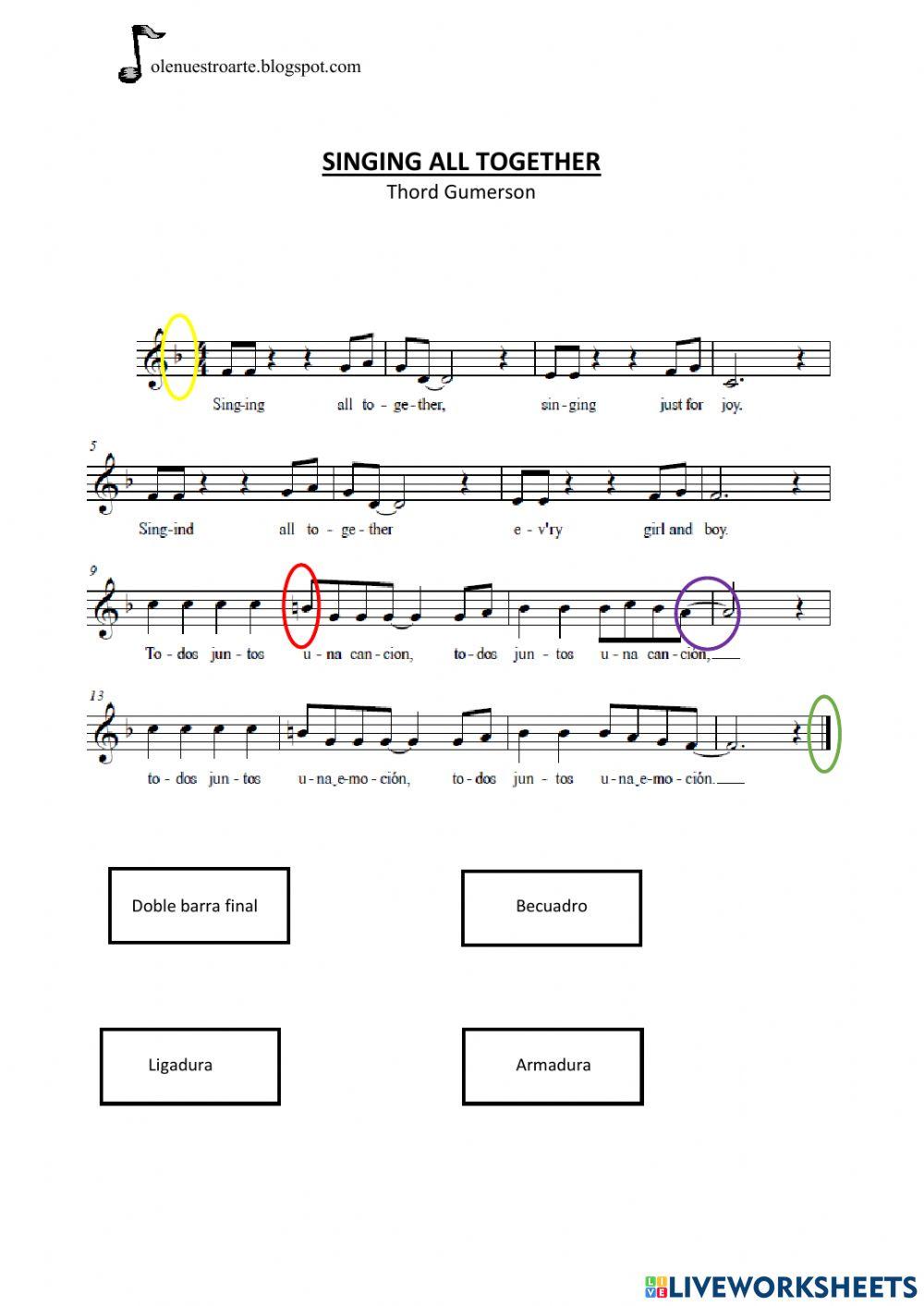 Singing all together