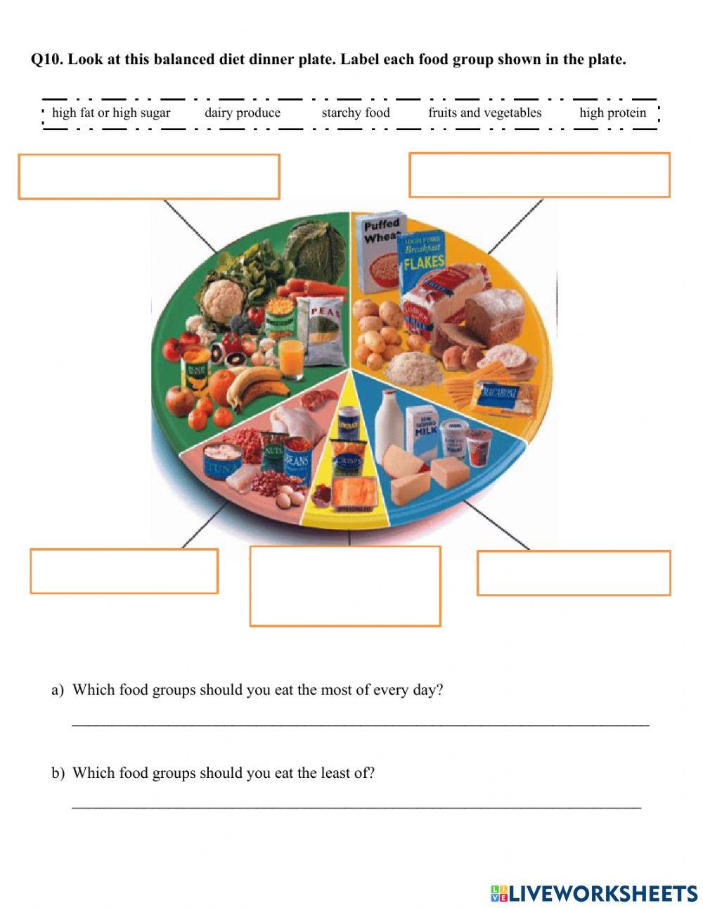 Live worksheet- Unit 3: Keeping healthy