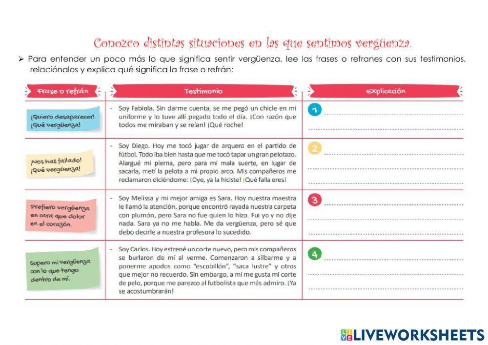 Siento verguenza