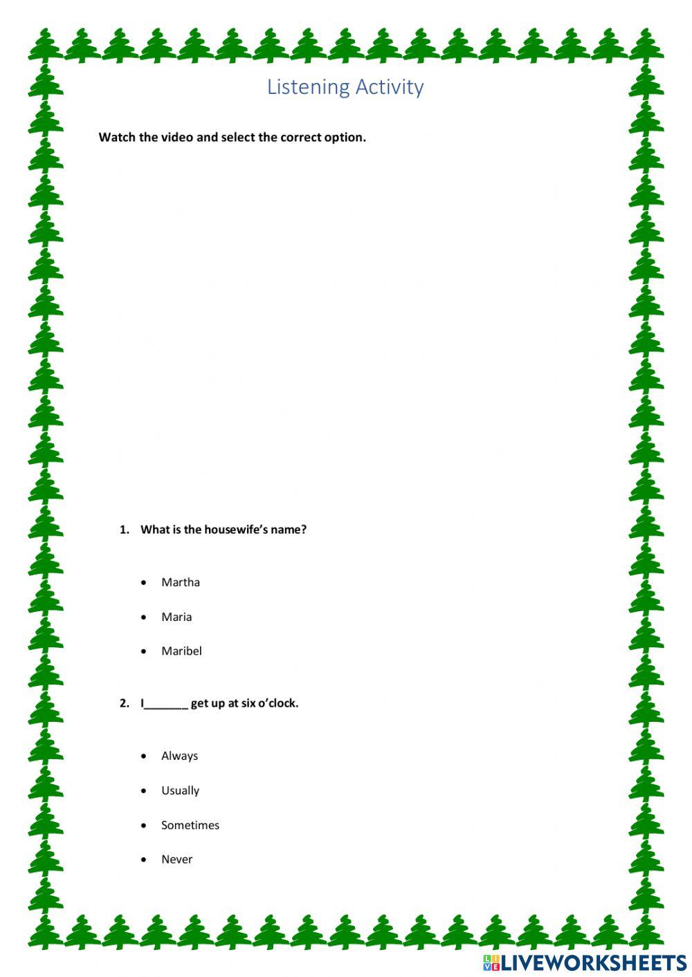 Adverbs of frequency