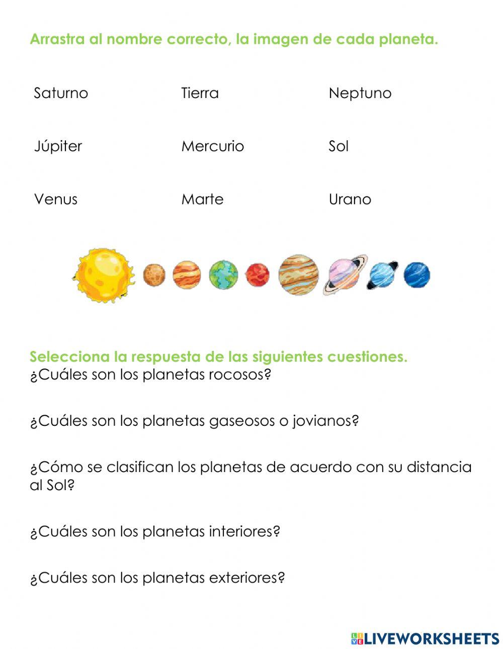 Actividad del sistema solar