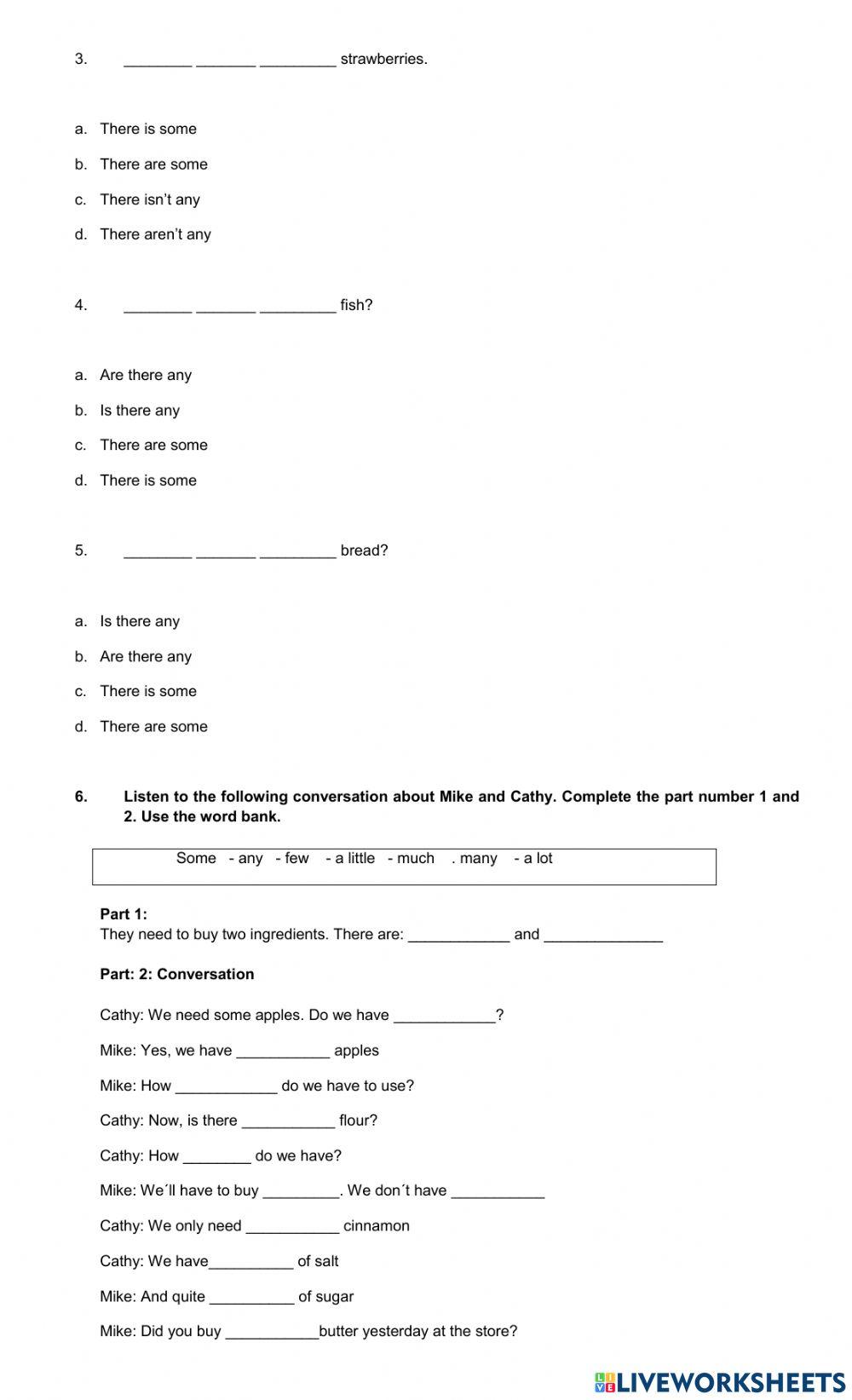 Test 1 . Second term 7º grade