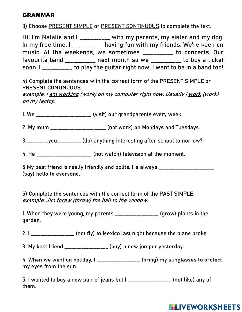 Intermediate 1 D: PRACTICE TEST 1