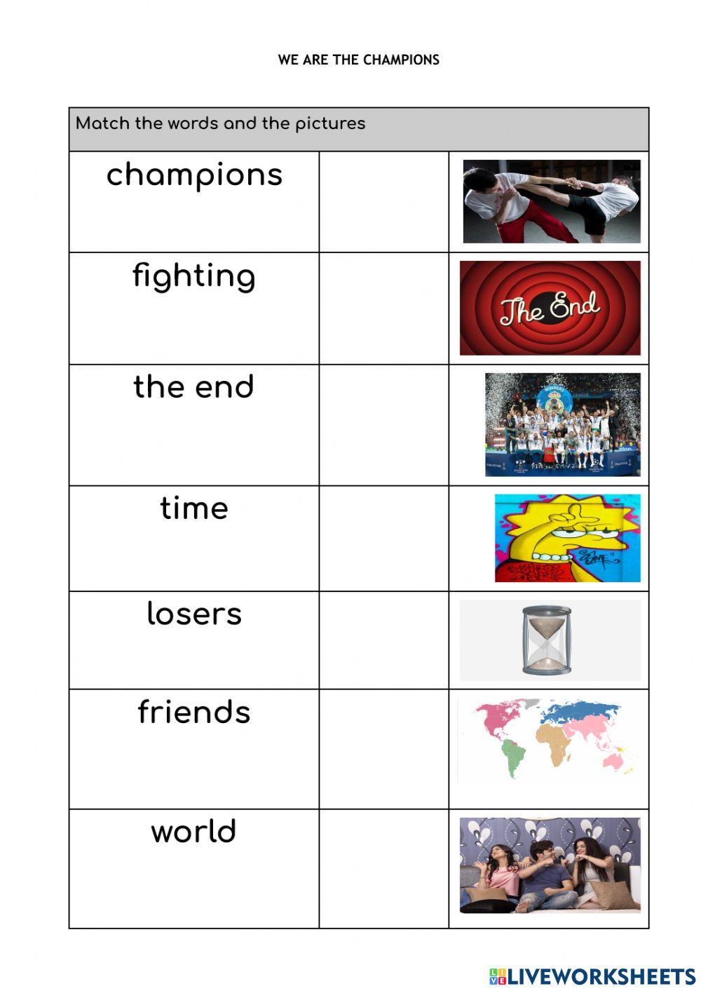 We are the campions-English-Spanish