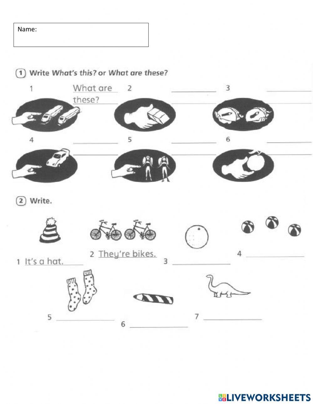 What s this what are these online exercise for live worksheets