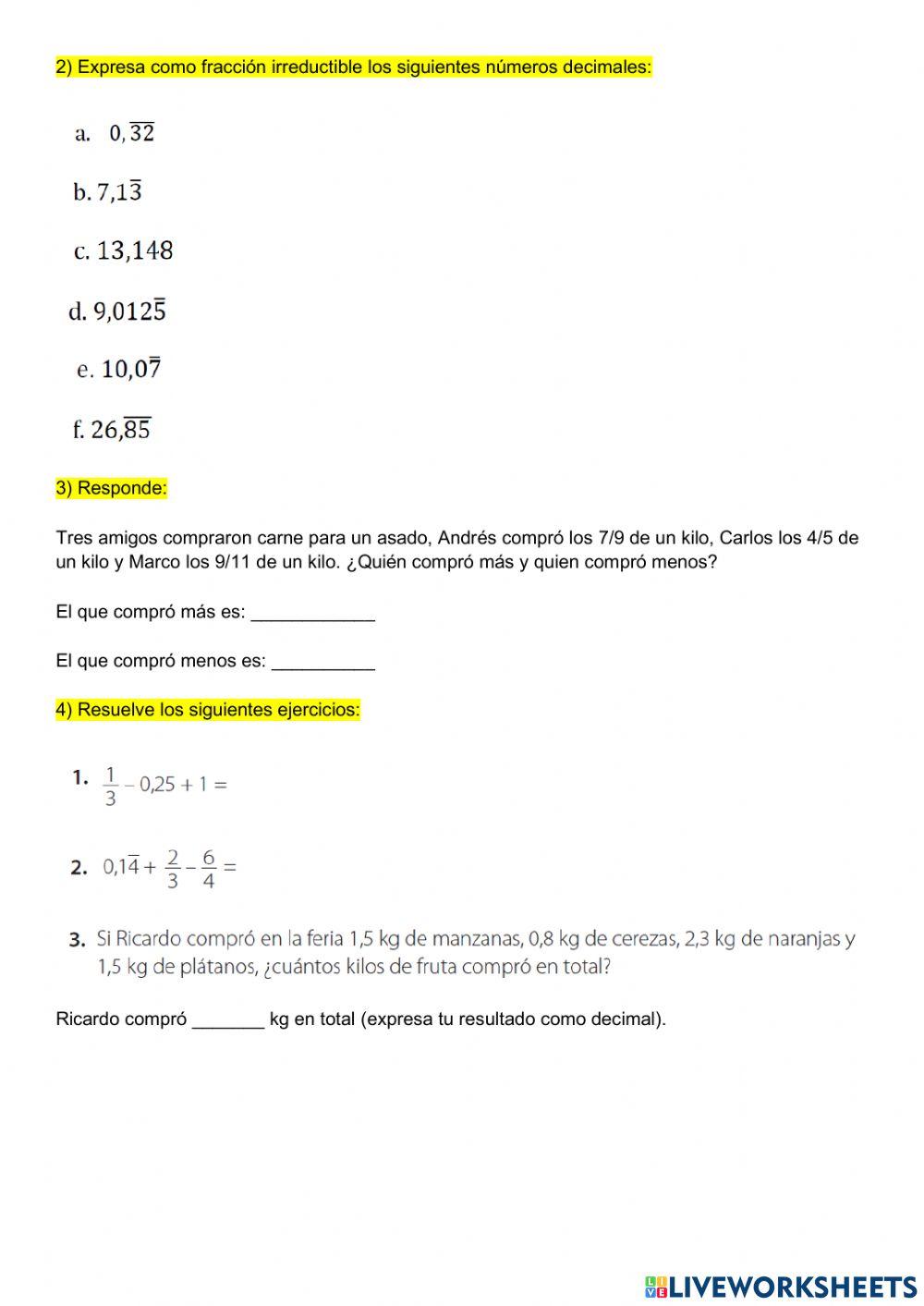 Números racionales-parte 1