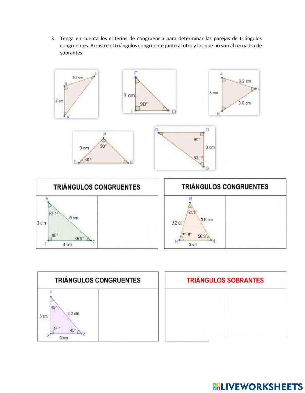 Ejemplos de congruencia