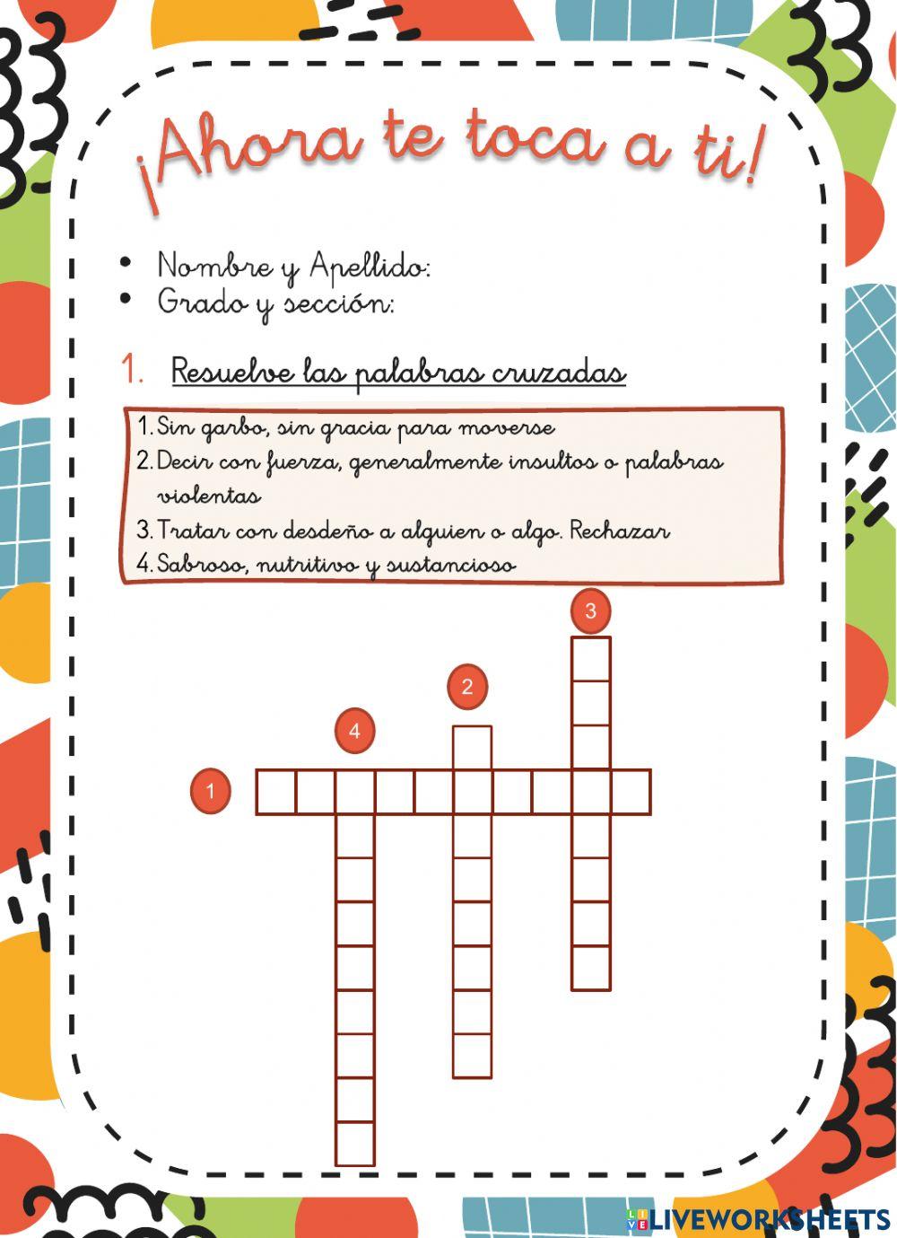 Ficha de comprensión lectora