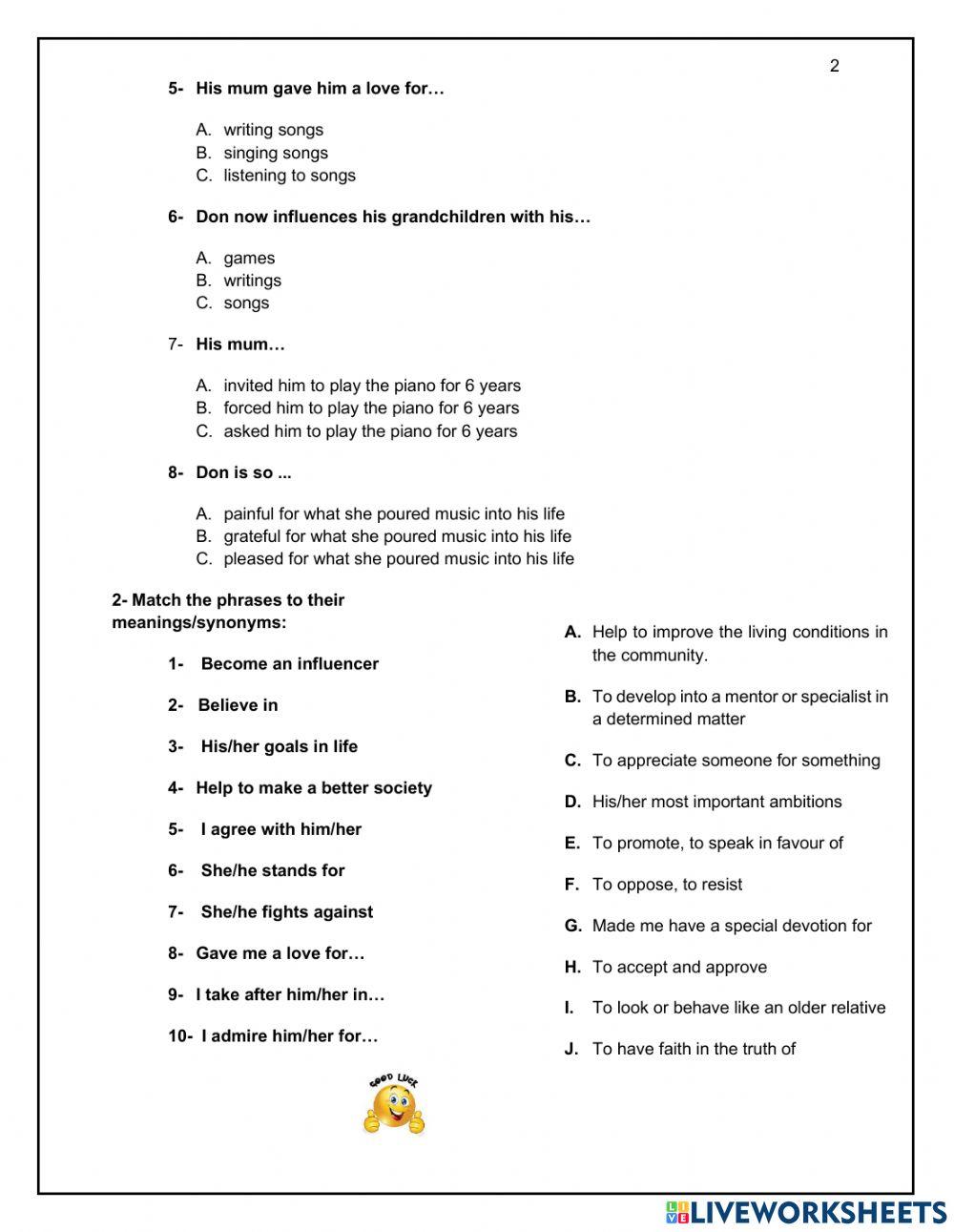 TP 12: Who influences who I am