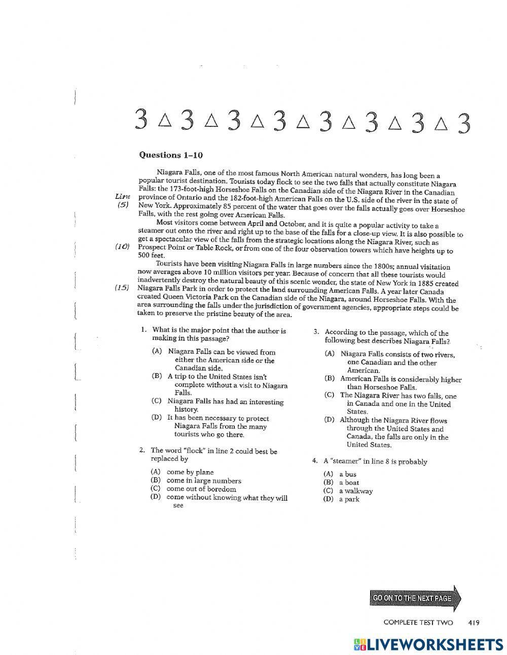 Complete test 2 READING