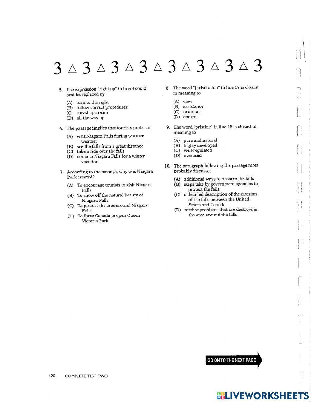 Complete test 2 READING