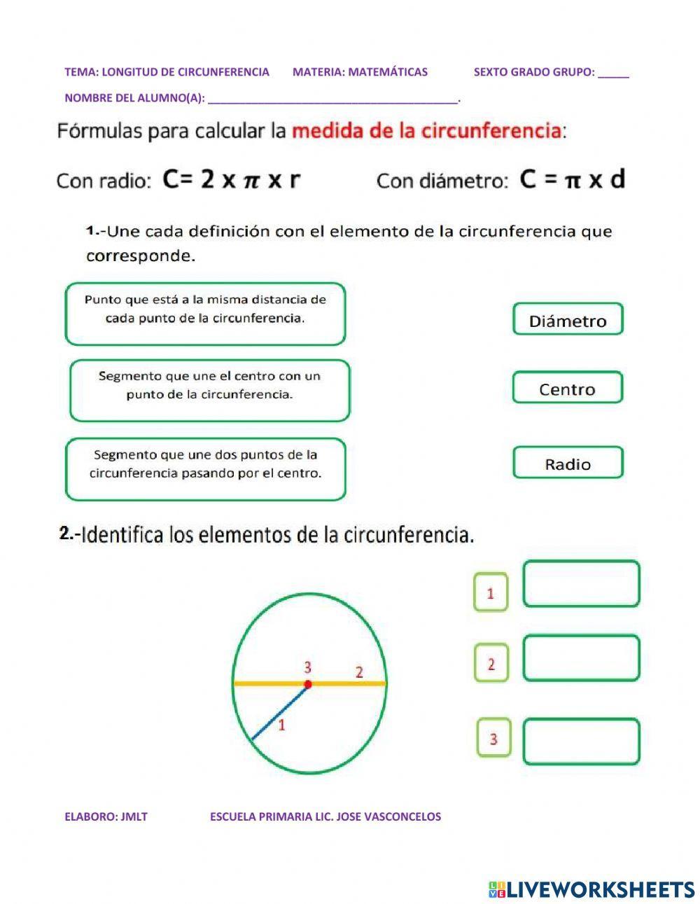 Longitud de circunferencia