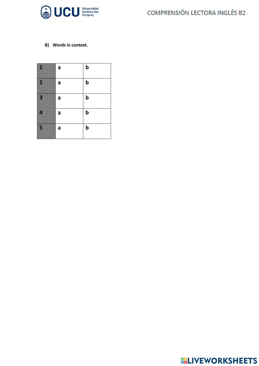 Reading explorer 4 unit4 b