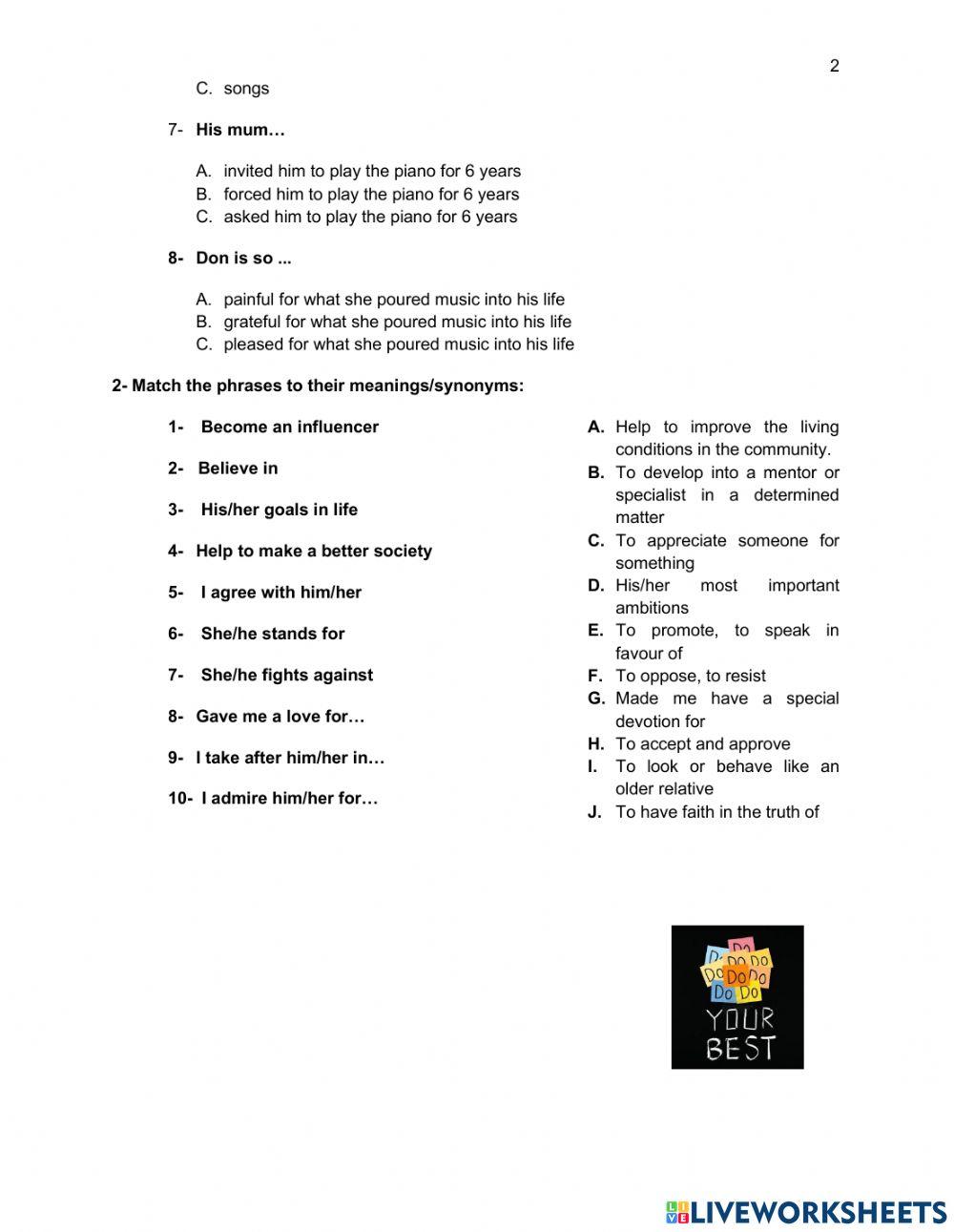 TP12: Who influences who I am