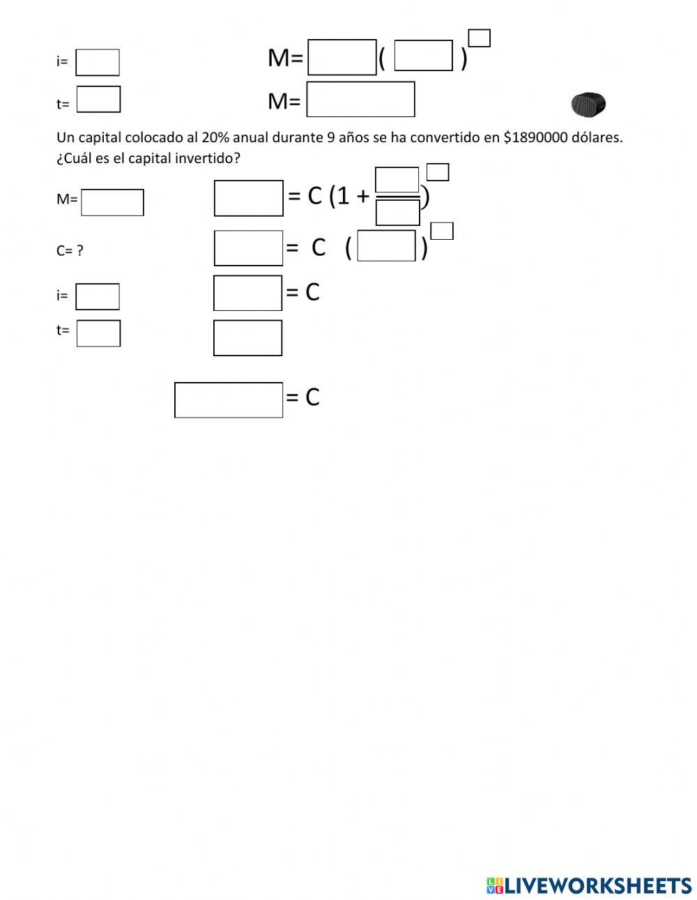 Progresiones Geométricas aplicadas al Interés Compuesto