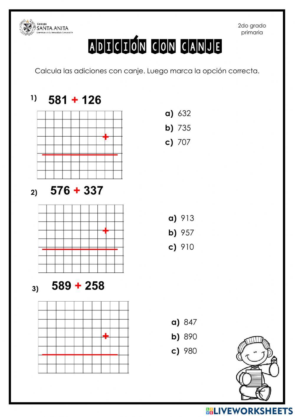 Resolvemos adiciones