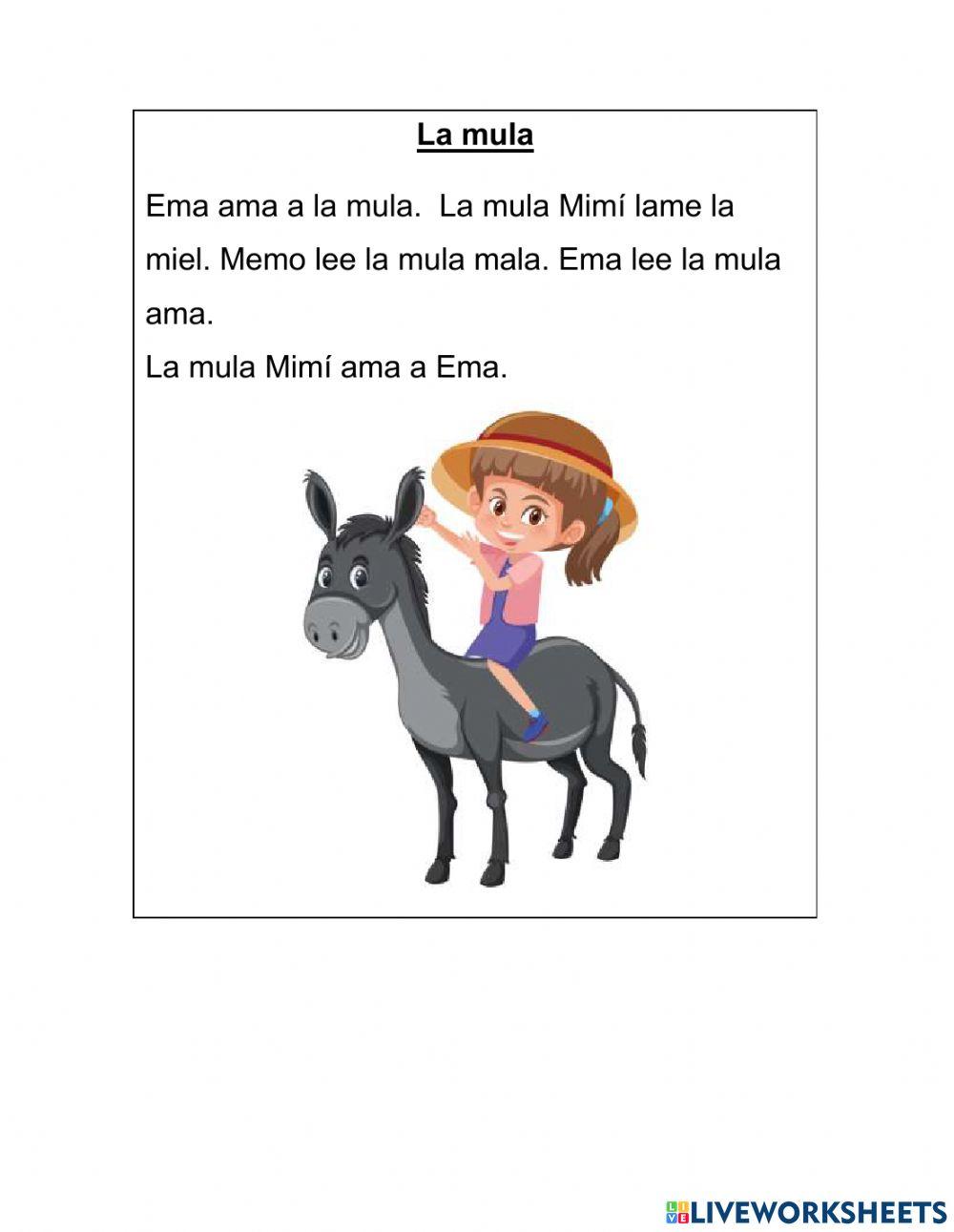 Lectura inicia-letras M L