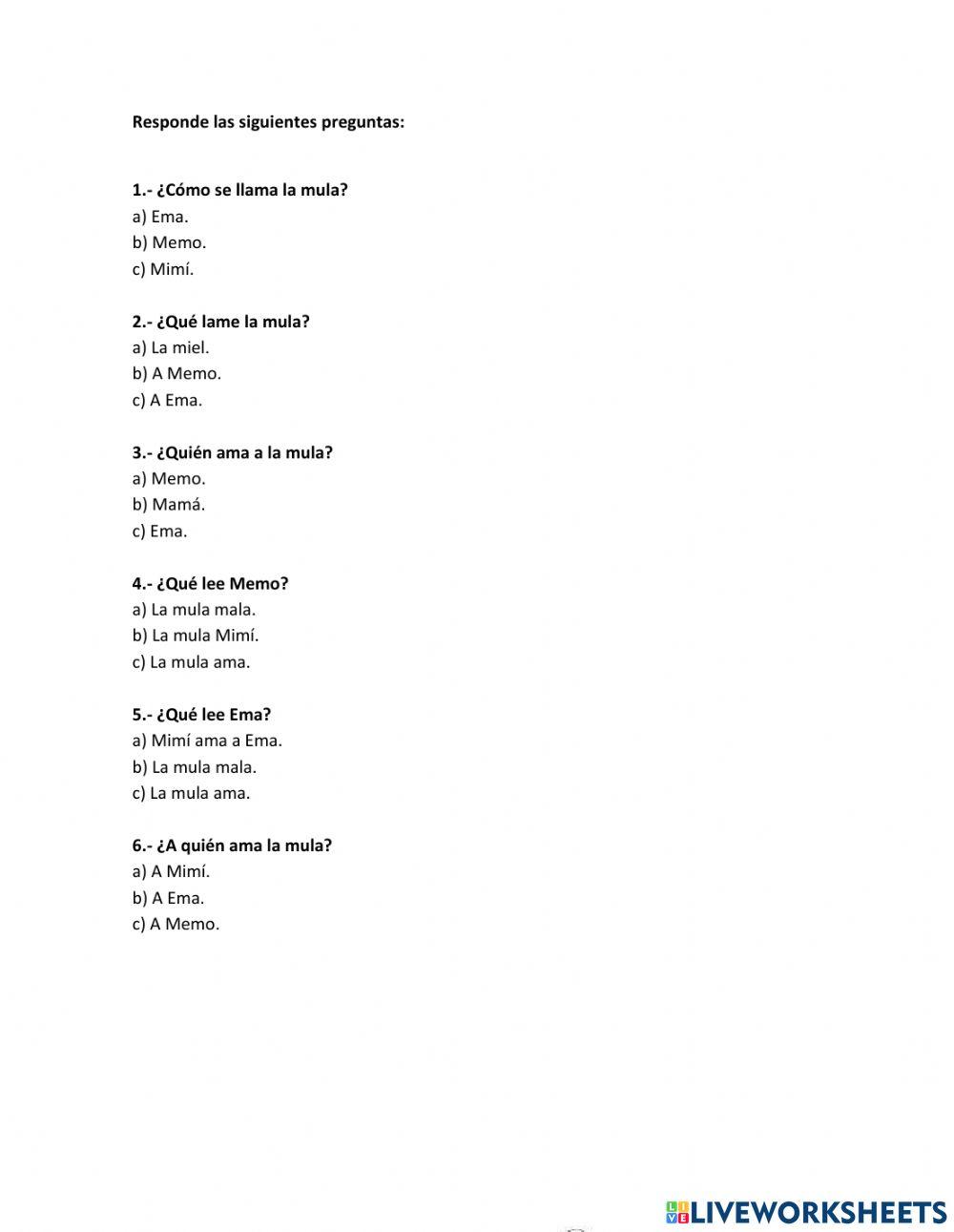 Lectura inicia-letras M L