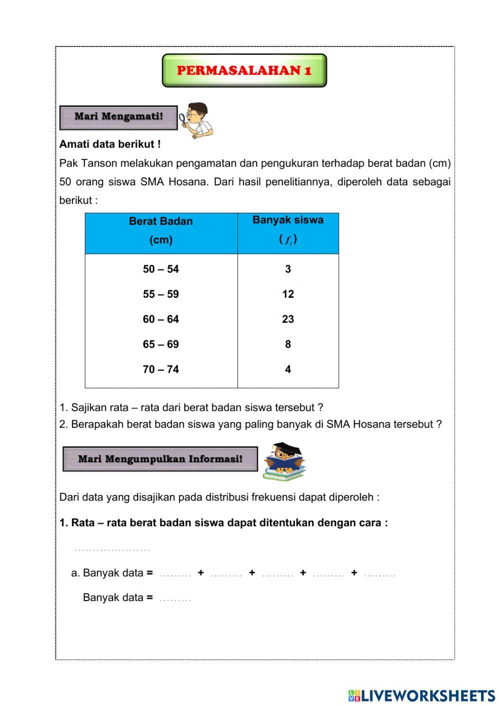 Ukuran Pemusatan Data