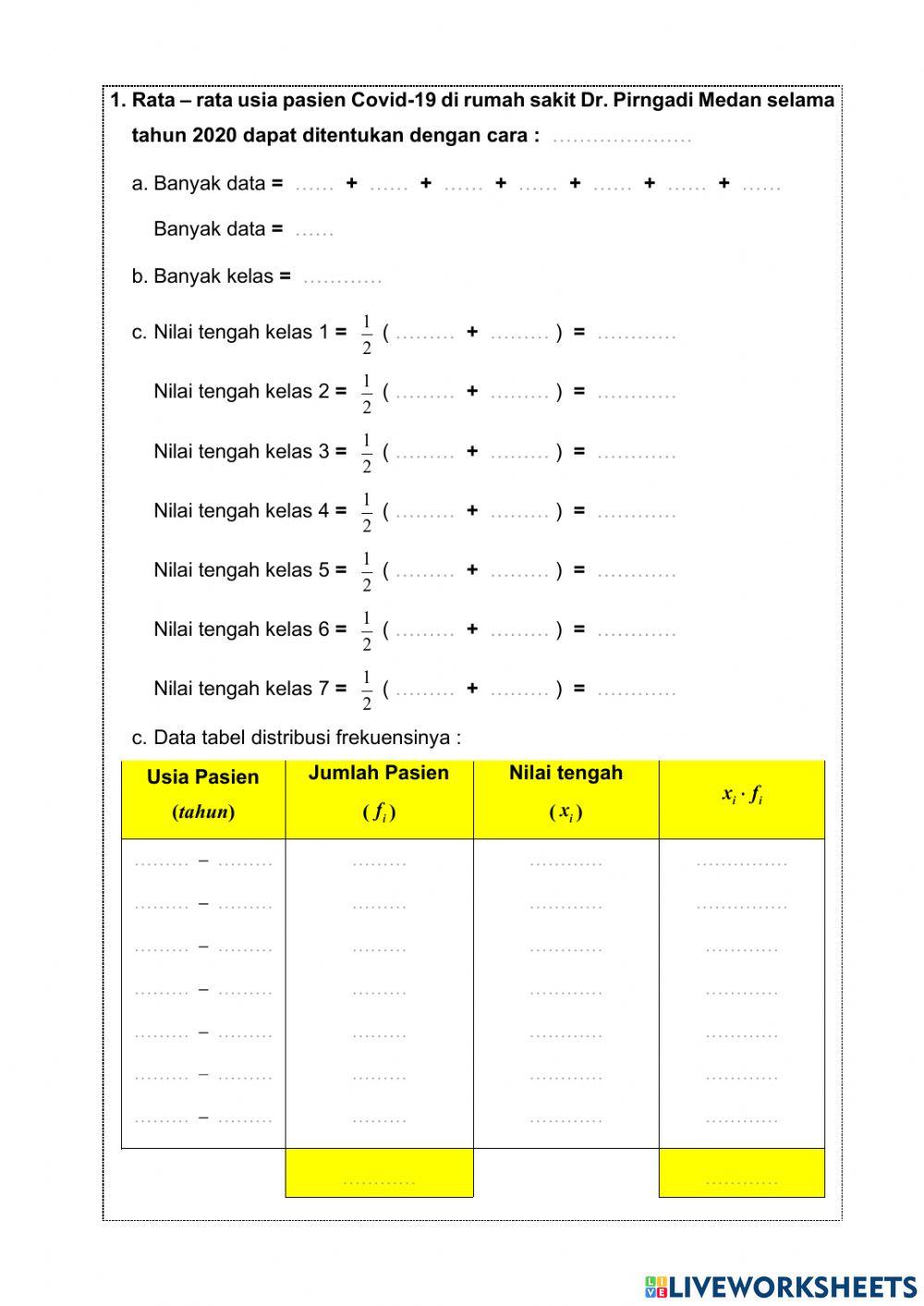 Ukuran Pemusatan Data