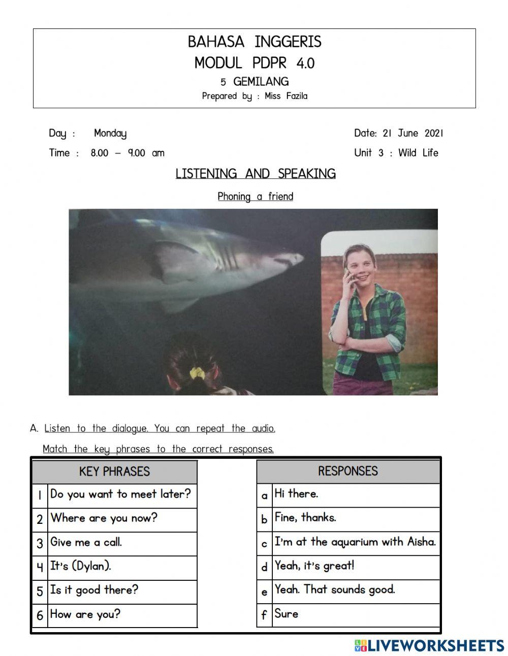 Year 5 wild life page 94