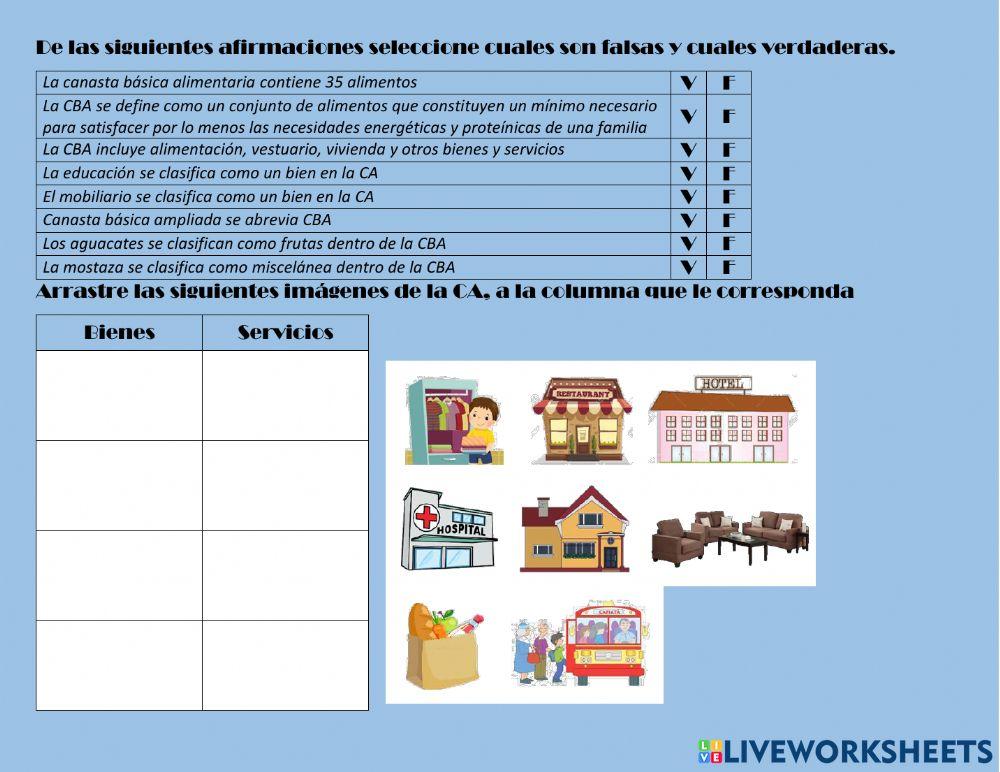 CBA y CA online exercise for | Live Worksheets