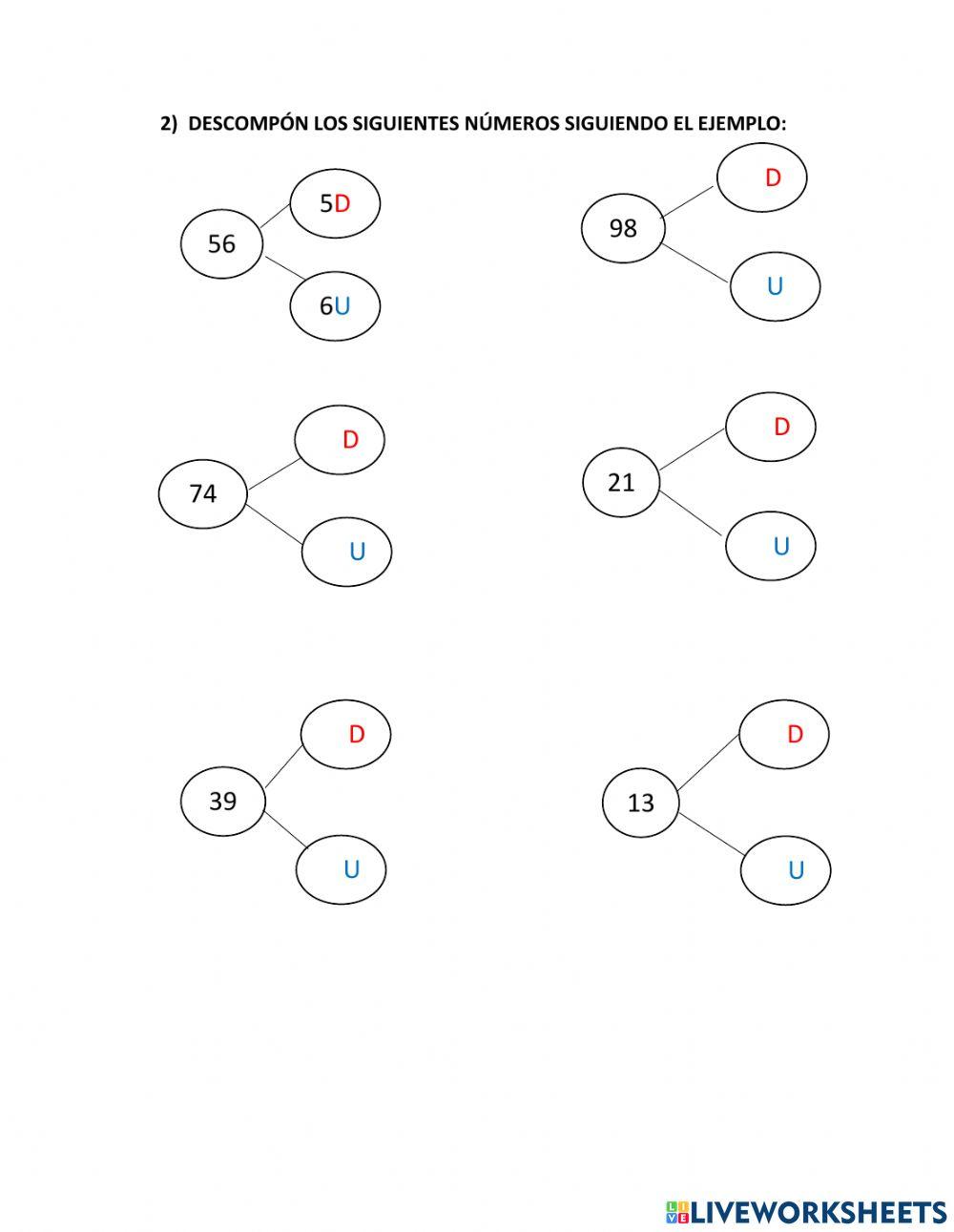 Composición y descomposición de números