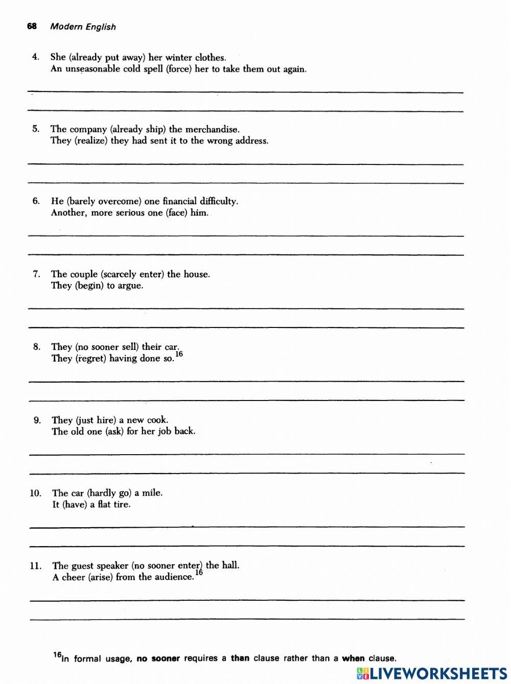 Verbs 3 (Perfect Tenses)