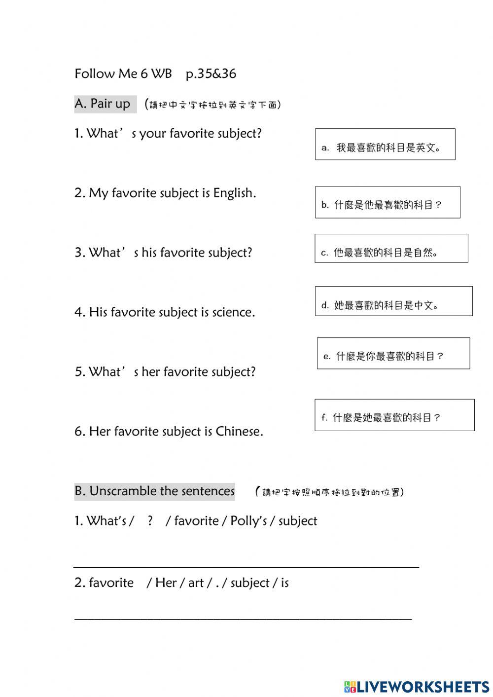 Follow Me 6 WB P.35-36