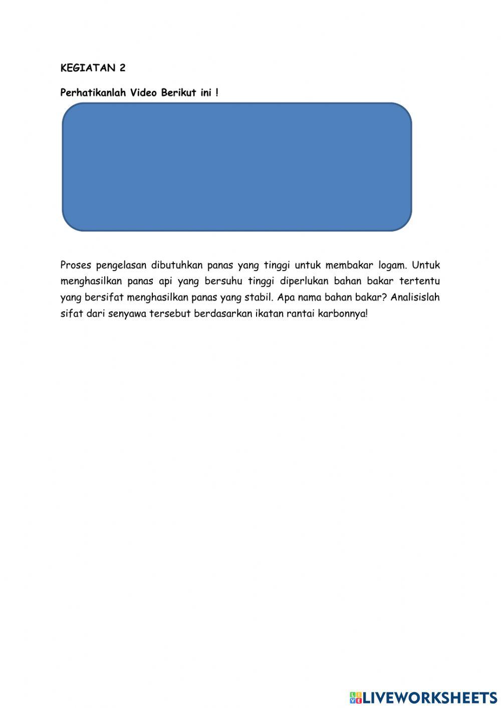 Tata nama alkena dan alkuna