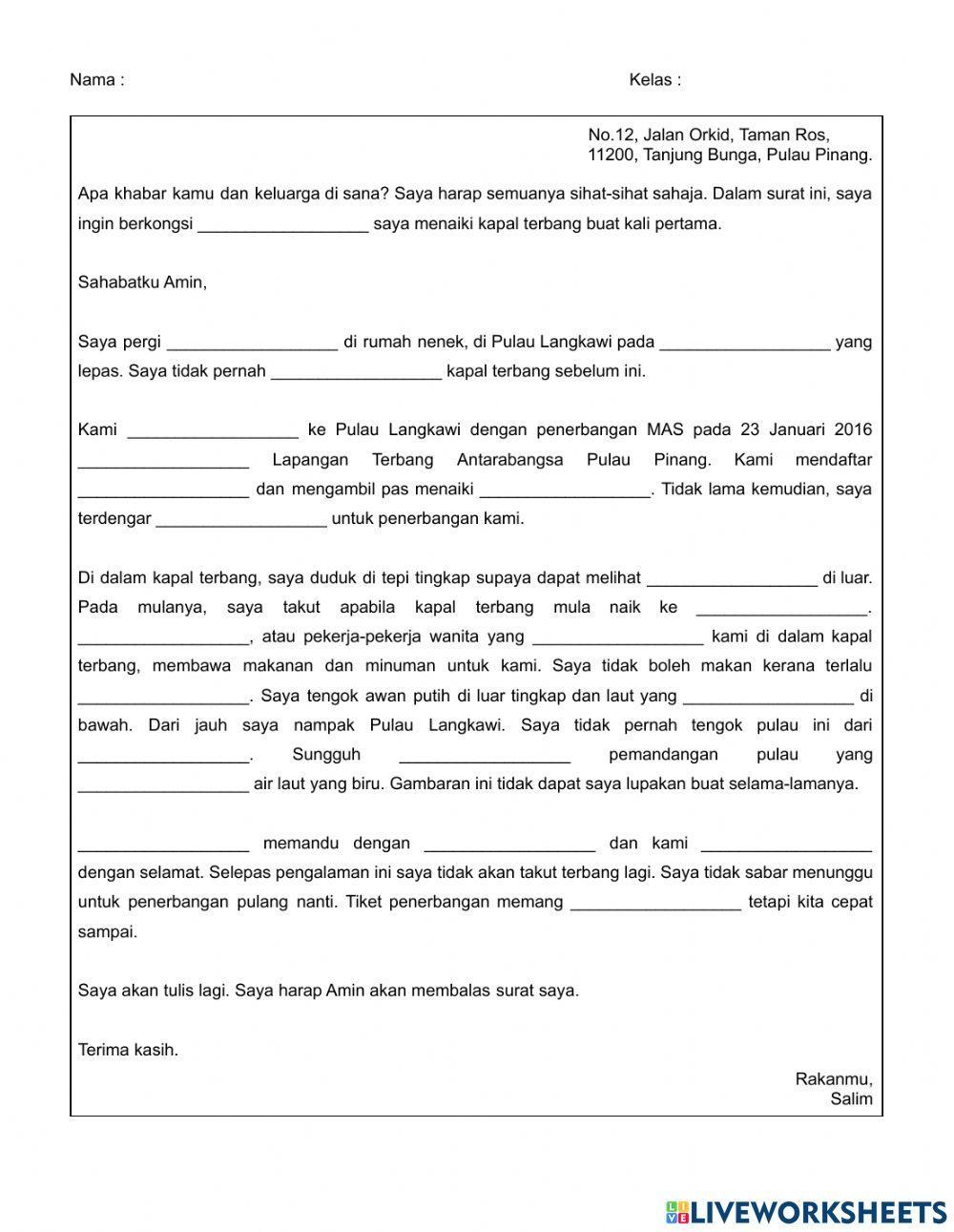 Pemahaman Surat Kiriman Tidak Rasmi