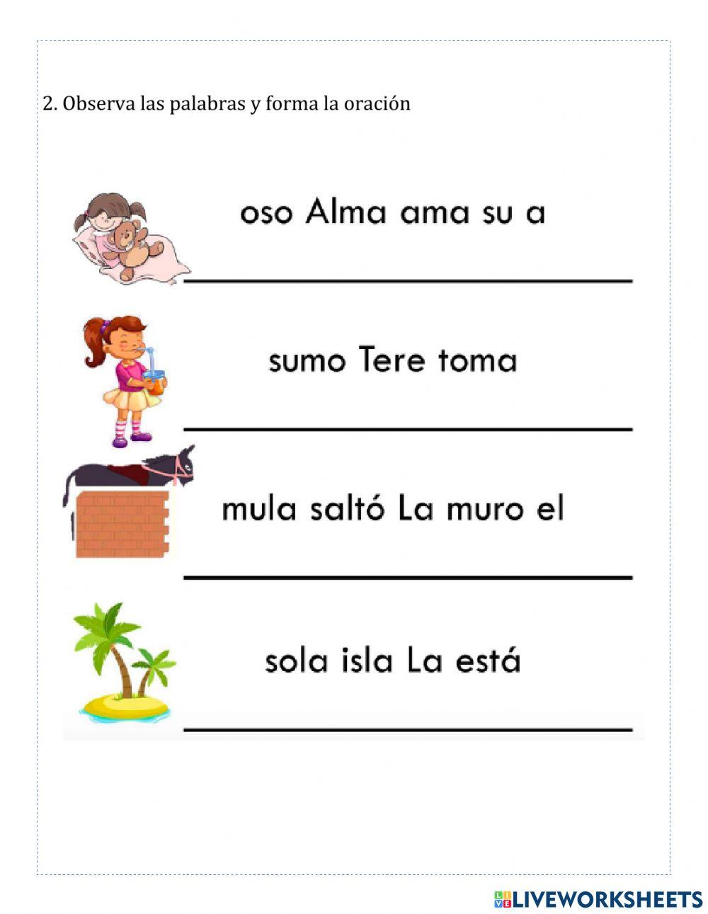 Formación de Palabras y Oraciones