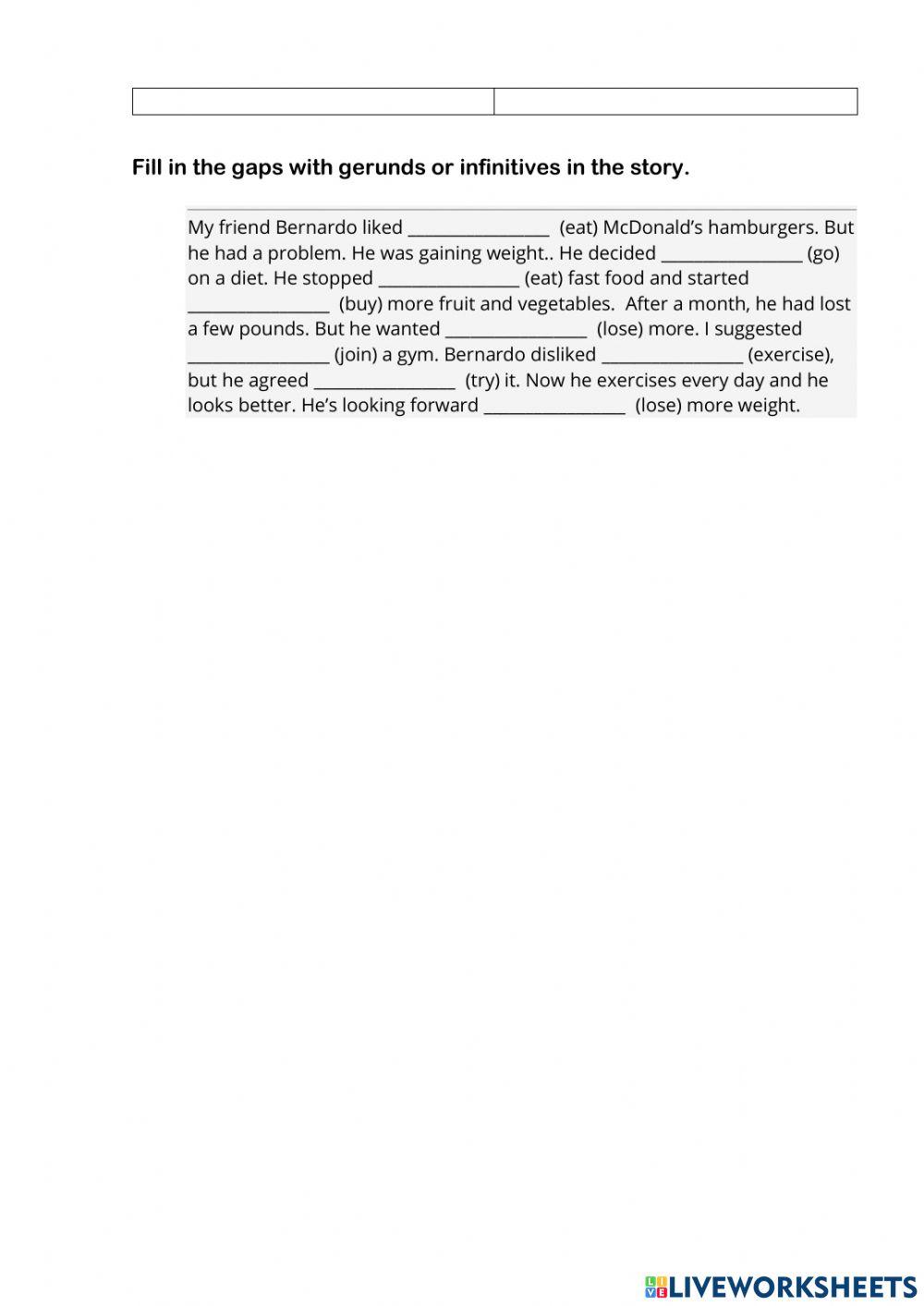 Gerund Infinitive Prepositions of time