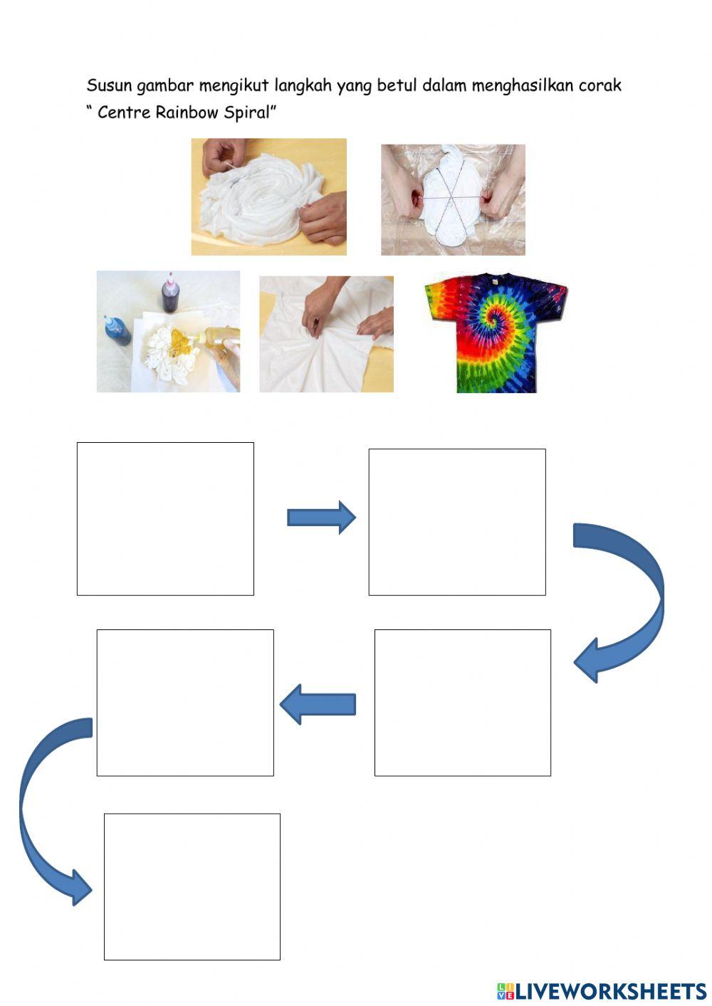 Batik ikat celup corak spiral