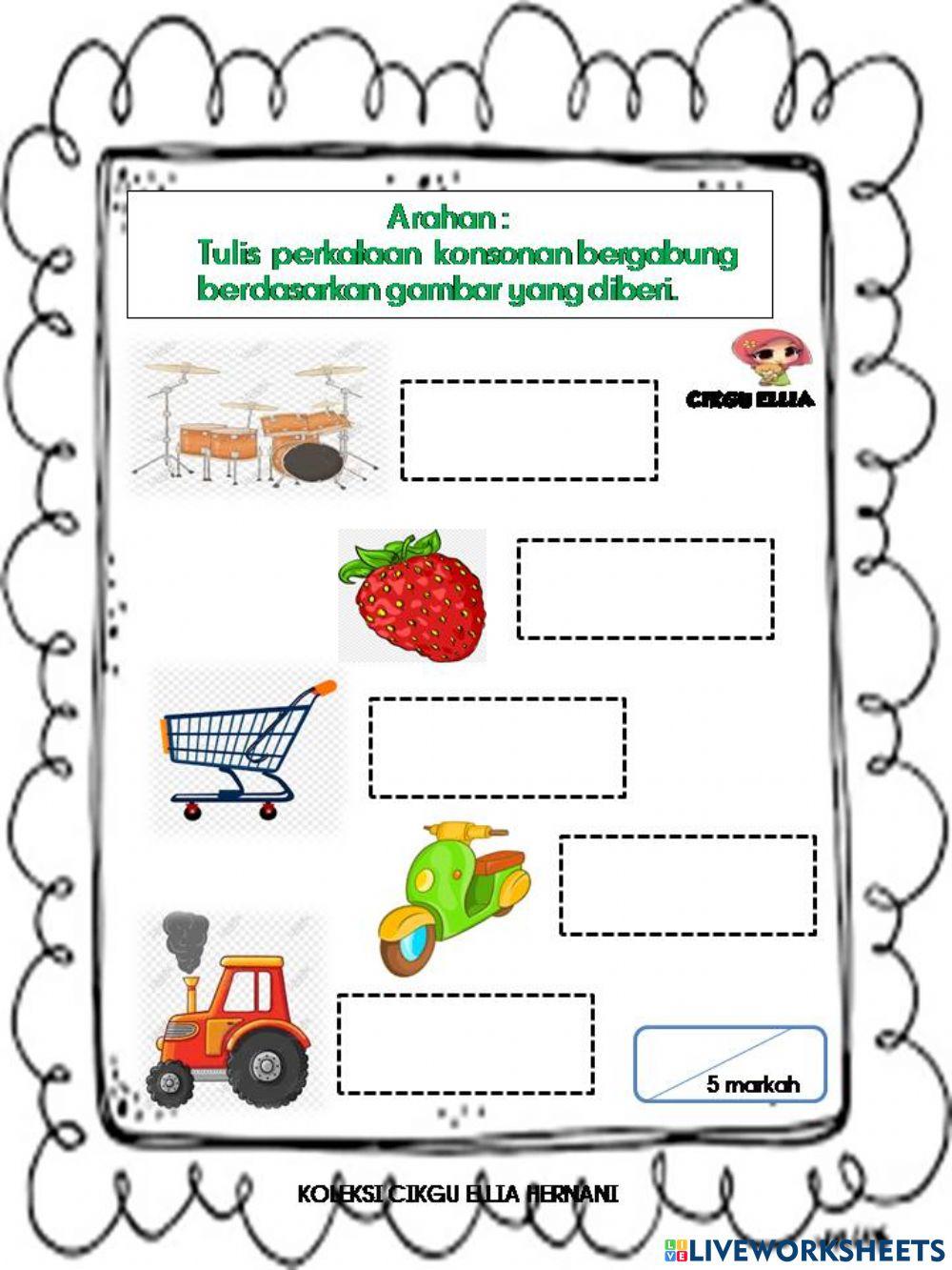 Perkataan konsonan bergabung
