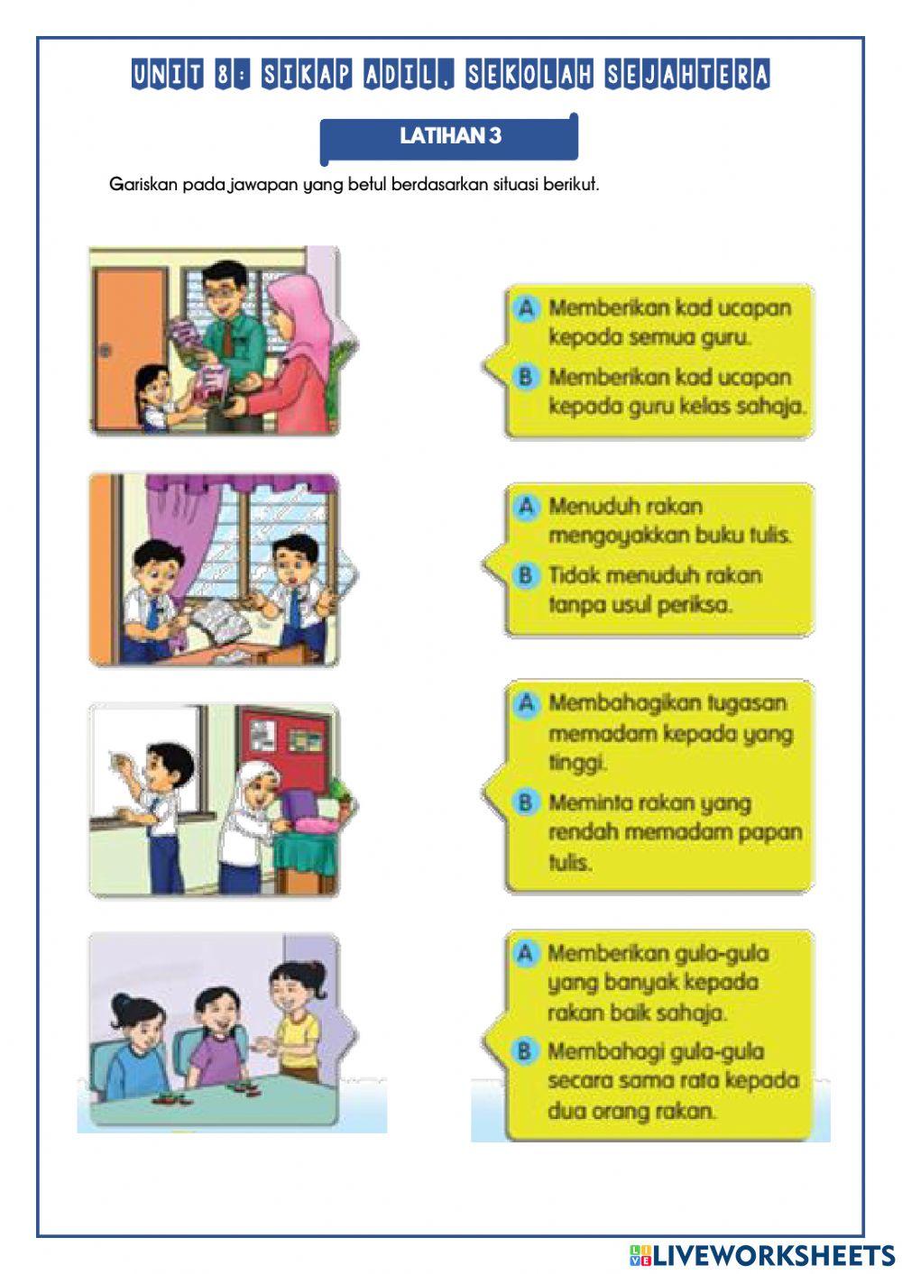 Unit 8: Sikap Adil, Sekolah Sejahtera
