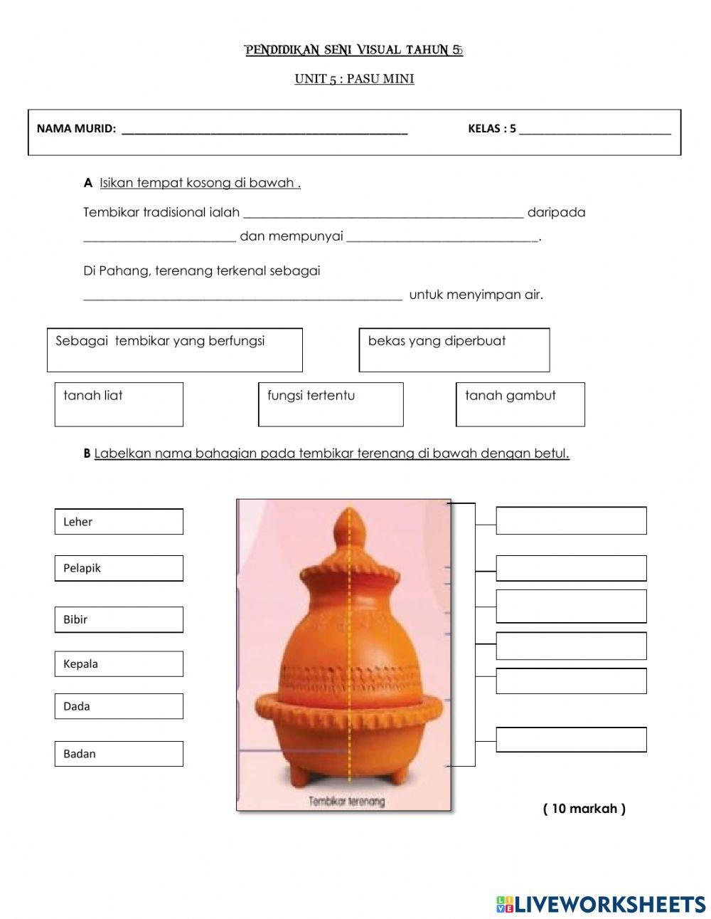 Psv tahun 5: pasu mini