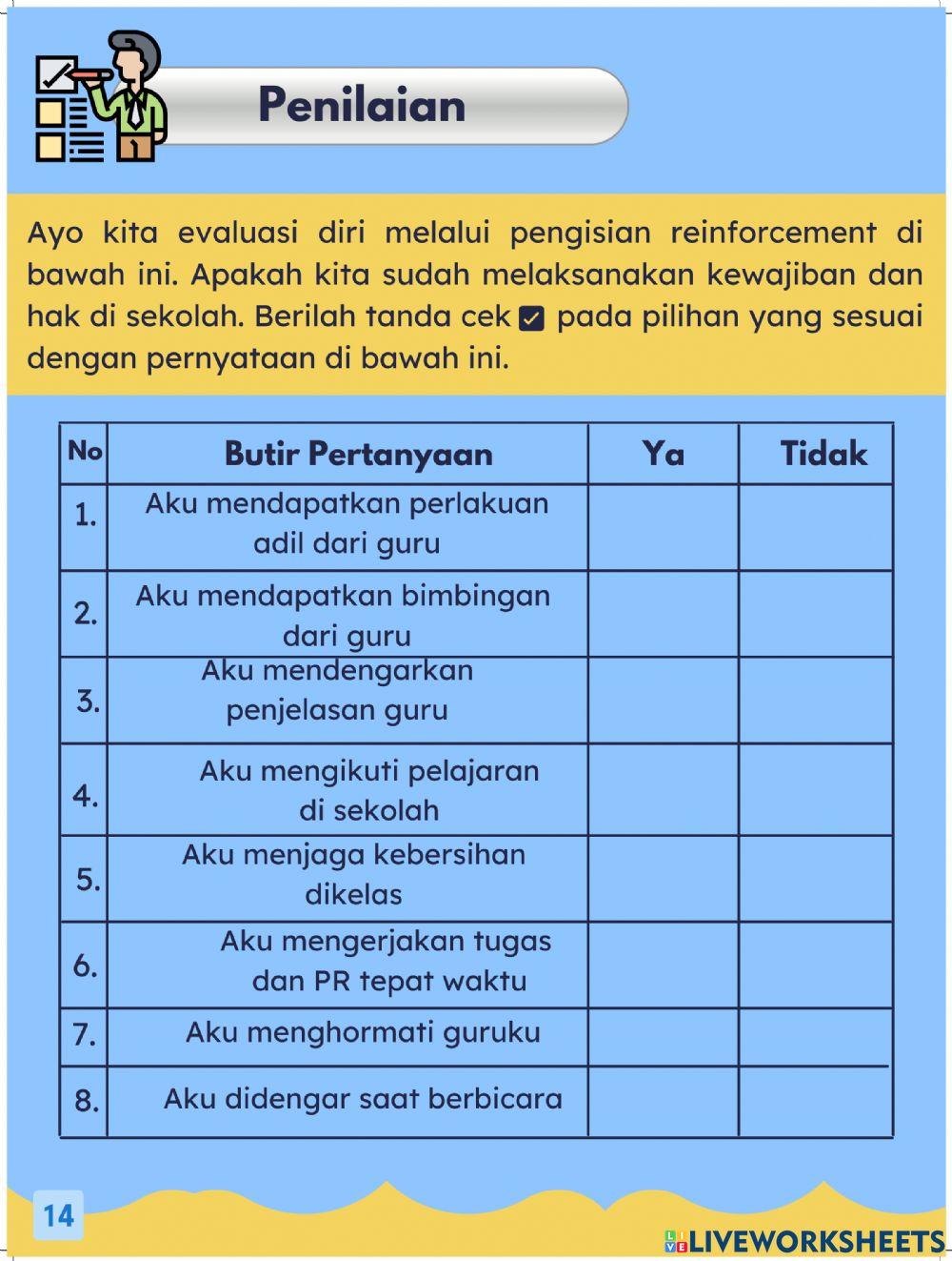 Hak dan Kewajiban di Sekolah