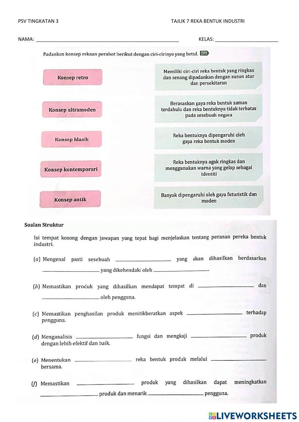 PSV TINGKATAN 3 TAJUK 7