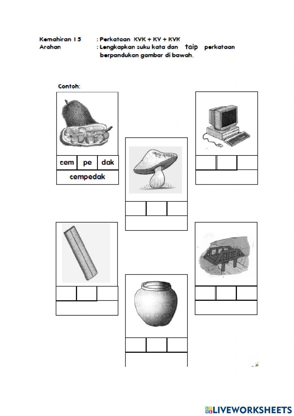 Kemahiran 15: KVK+KV+KVK