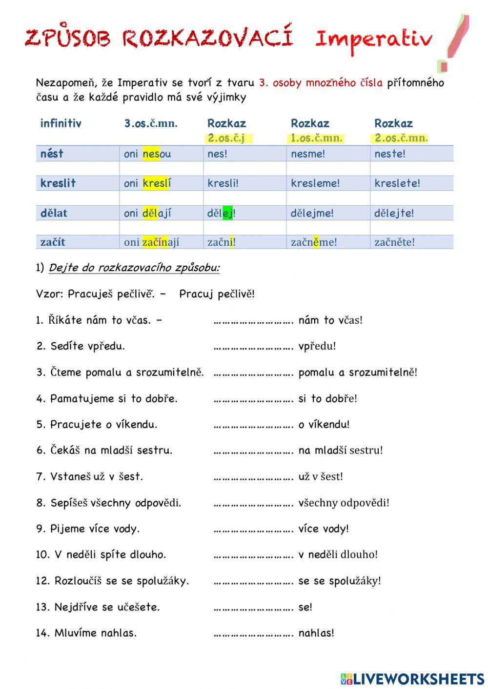 Rozkazovací způsob