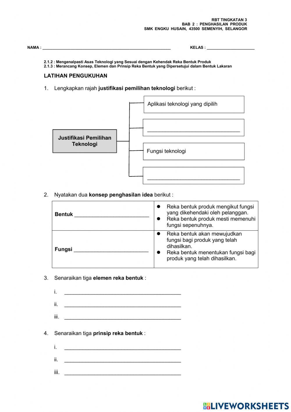 RBT T3-Bab 2 : Pembangunan Produk (2.1.2-2.1.3)