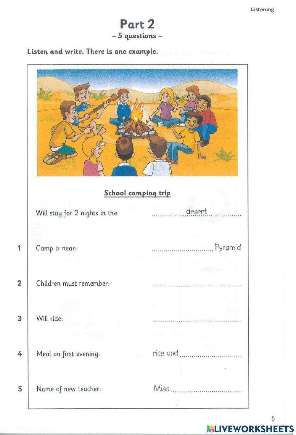 Flyer 3 - Test 1 - Listening