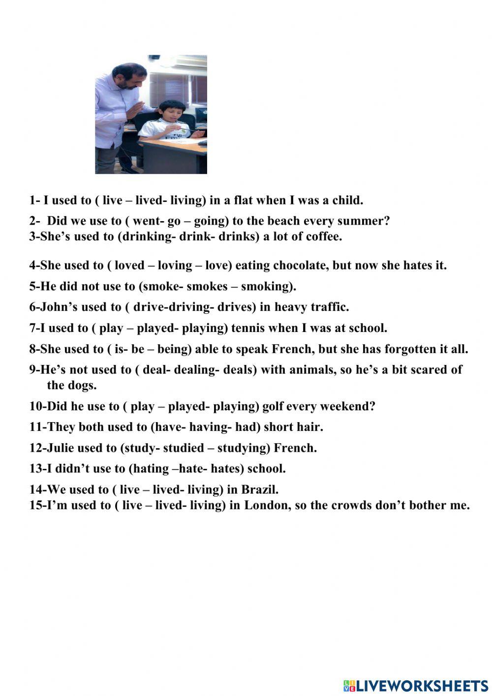 Used to & Be used to