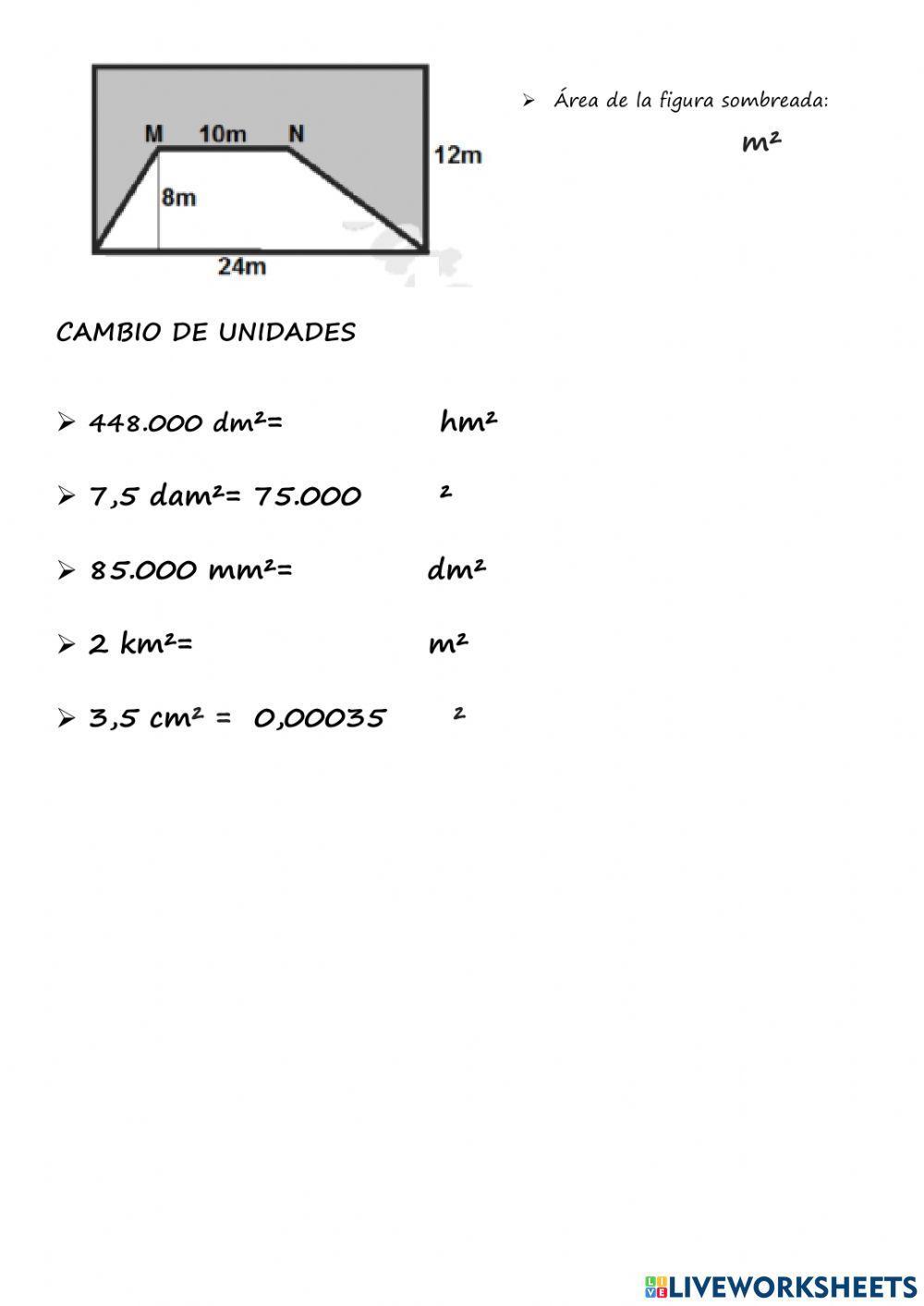 Áreas y superficies I
